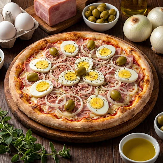 Pizza Portuguesa da Tyccon Pizzaria